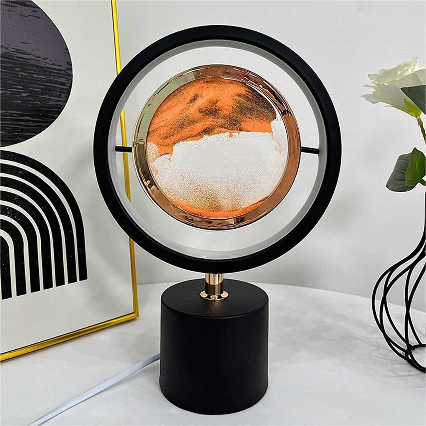 Lámpara Reloj de Arena LED – Elegancia que Fluye con el Tiempo